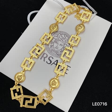 versace jewelry replica|Versace imitation necklace.